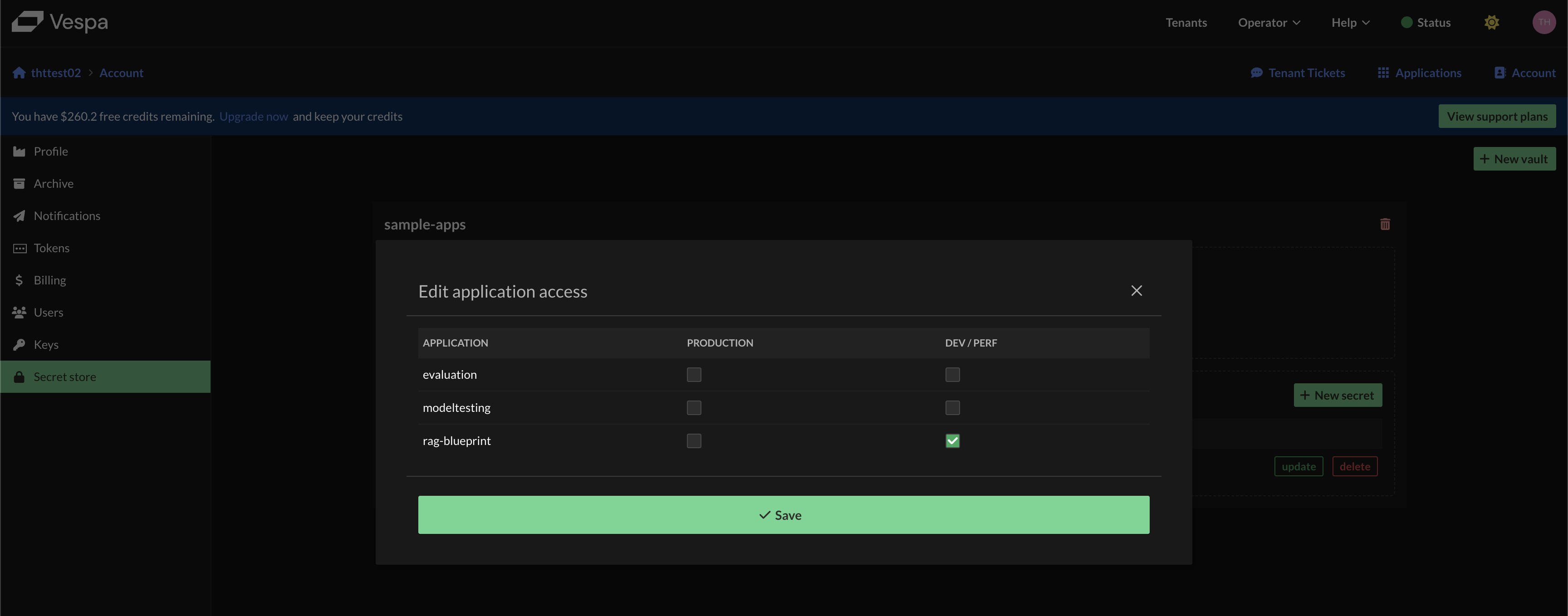 Assigning permissions in Vespa Cloud
